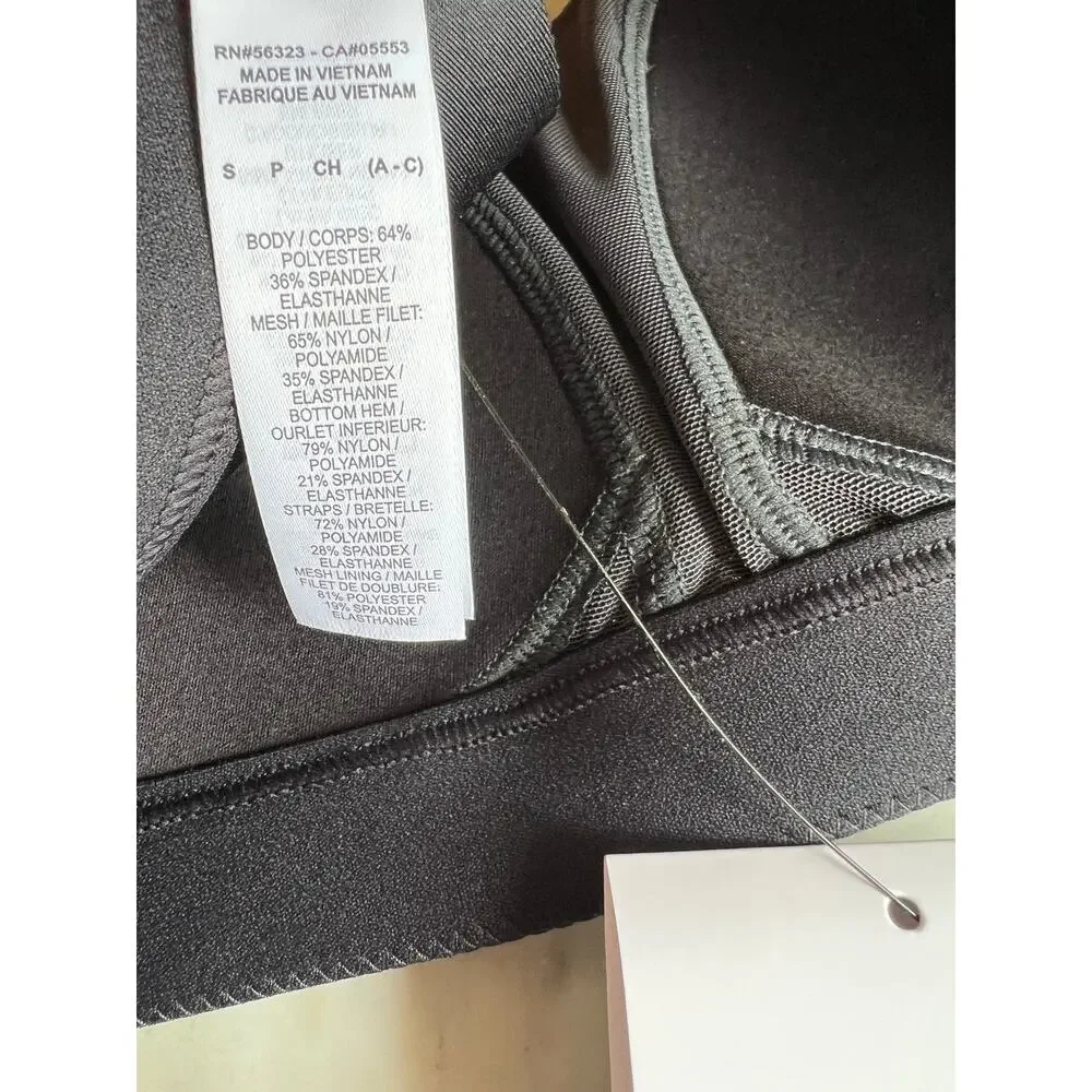 Nike Alpa Black High Support Sports Bra S